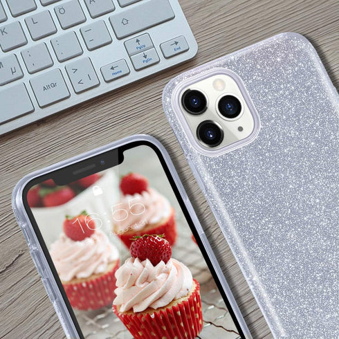MATEPROX Compatible with iPhone 11 Pro case,Bling Sparkle Cute Girls Women Protective Case for iPhone 11 Pro 5.8 inch(Silver)...