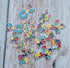 sowaka 16 Pcs Autism Awareness Charms with Hole Enamel Puzzle Heart Cross Circle Ribbon Shape Pendants for Jewelry Making Kits Necklace Bracelet E...