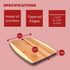 Bamboo Cutting Board, Chopping Board Set: Great for Meal Prep and Serving, Charcuterie, Eco-Friendly Wood Cutting Boards in Assorted Sizes...