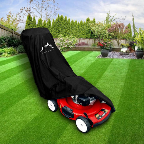 Himal Outdoors Lawn Mower Cover - Heavy Duty 600D Polyester Oxford Waterproof, UV Protection Universal Fit with Drawstring & Cover Storage Bag, Bl...