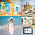 70pcs Ocean Stencils for Painting on Wood Summer Beach Stencils and Patterns Nature Palm Tree Stencil SeaTemplate Paint Stencils on Art Craft Canv...