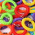 70Pcs Colorful Stretchy Keychain Bracelet Spiral Wristband Keychain for Outdoor, Gym...