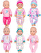 6 Sets Baby Doll Clothes Fancy Outfit Dress Doll Accessories 14-16 Inch Baby Doll Clothes Dresses Outfits Pjs for 43cm New Born Baby Dolls...