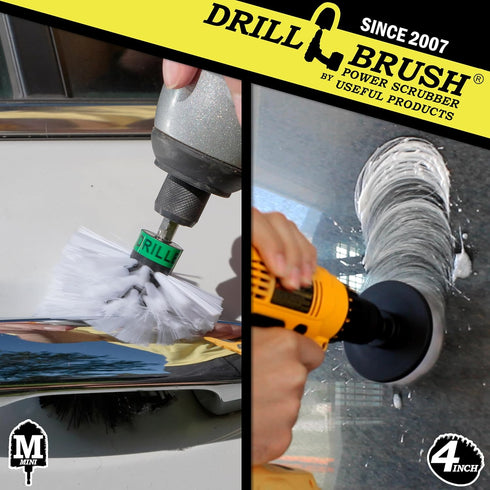 Drill Brush - Motorcycle - Car - Truck - Cleaning Supplies - Motorcycle Accessories - Detail Brush - Wheels - Rims - Tires - Saddle Bags - Spin Br...