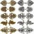10 Pieces Vintage Sweater Swirl Clip Cape Cloak Clips Retro Cardigan Clip Shawl Collar Clasp Dress Shirt Brooch Clip for Girl Women Antique Swirl ...