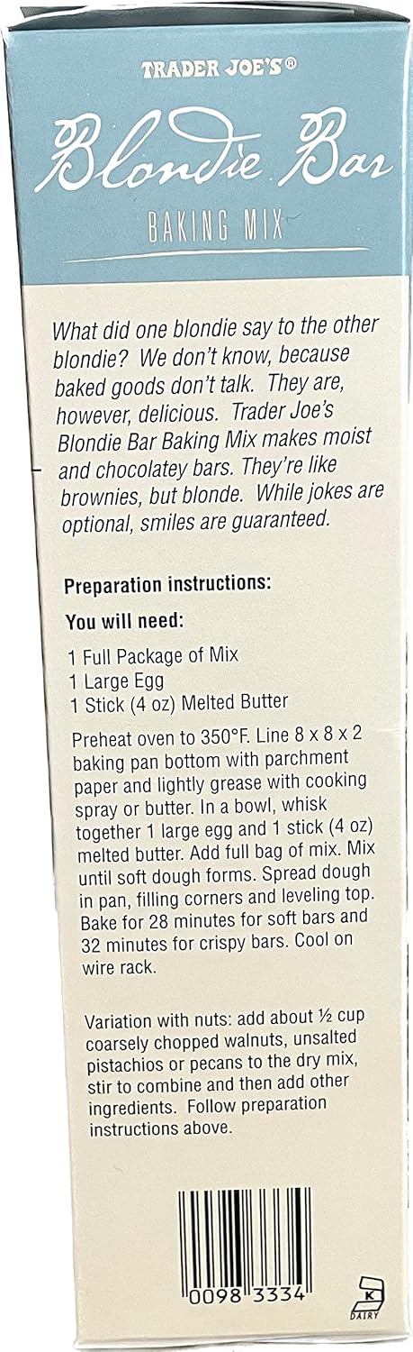 Trader Joe's Blondie Bar Baking Mix...