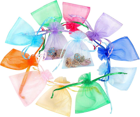 Boshen 100/200PCS Organza Gift Candy Sheer Bags Mesh Jewelry Pouches Drawstring Bulk for Wedding Party Favors Christmas 3"x4" 4" X 6" 5"x7" (3" X ...