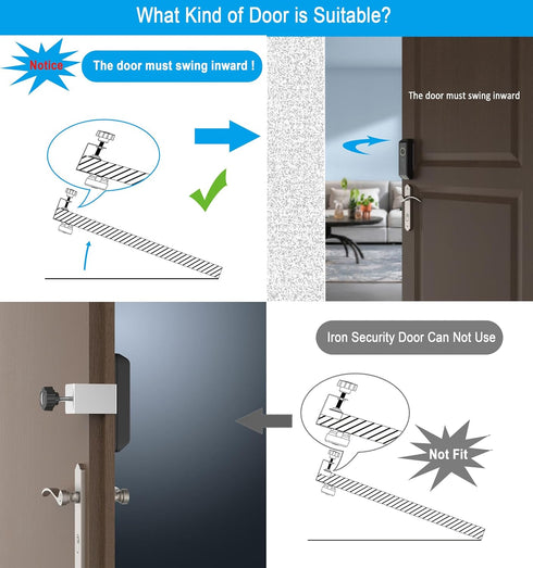 Anti-Theft Doorbell Door Mount Compatible with eufy Doorbell S330 (T8213) (Battery-Powered),Metal Mount Made of High-Hardness Stainless Steel,No D...