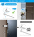 Anti-Theft Doorbell Door Mount Compatible with eufy Doorbell S330 (T8213) (Battery-Powered),Metal Mount Made of High-Hardness Stainless Steel,No D...