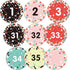40 Pcs Number Cutouts Number 1 to 35 Bulletin Board Cutouts and 5 Blank Cards Calendar Numbers for Classroom with 8 Sheet Adhesive Dots for Toddle...