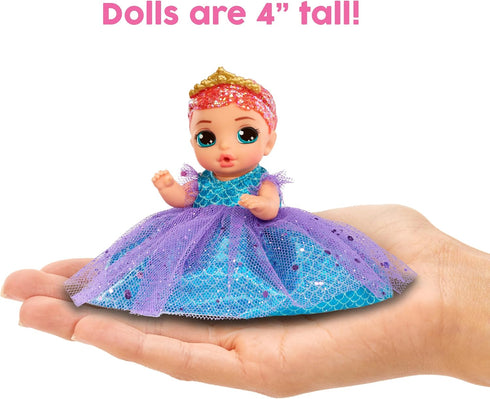Baby Born Surprise Small Dolls Series 9 - Unwrap Surprise Collectible Baby Doll with 3 Water Surprises, Princess-Themed Dress, Color Change Diaper...