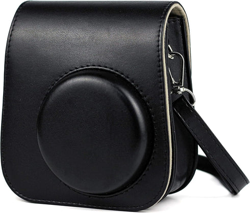 Case Cover for Fujifilm Instax Mini 11 Instant Camera, PU Bag Cover with Removable Strap Camera Case for Fujifilm Instax Mini 11 (Black)...