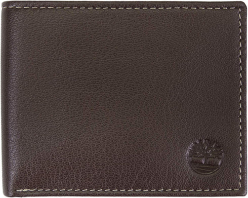 Timberland mens Leather Wallet With Attached Flip Pocket, Brown (Blix), One Size...