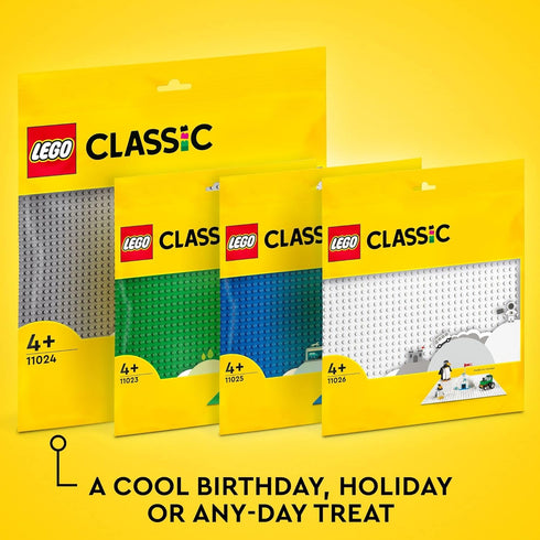 LEGO Classic Green Baseplate, Creative Toy for Back to School, Square 32x32 Stud Foundation to Build and Display Brick Creations, Great for Grassy...