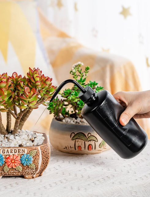 Melphoe Tattoo Wash Bottle Squeeze 2Pcs 500ml Squirt Bottle Succulent Watering Can, Safety Rinse Bottle, Plastic Squeeze Medical Lab Washing Bottl...