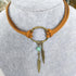 Layering Leather Choker Necklace Indian Feather Leather Choker Coller Necklace Doudal Layer Velvet Choker Necklace Boho Circle Necklace Jewelry fo...