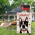Valentines Day Garden Flag Valentine Boston Terrier Dog Flags for Outside Love Heart Anniversary Wedding Party Home Burlap Double Sided Yard Outdo...