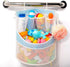 PVC Material Bathtub Toy Holder Prevent Long Spots Bath Toy Storage Bath Toys for Kids Ages 4-8 17“x13”Mesh Bath Toy Holder let Baby Bath Toys Qui...