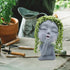 Face Planter Pots, Unique Face Flower Pots for Indoor Outdoor Plants, Resin Head Planter Pots with Drainage Hole, Cute Lady Succulent Planter Pots...