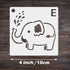 Animal Stencils Reusable Journaling Drawing Template for Creation Painting Education School Projects Scrapbooking, Sidewalk Chalk DIY Crafts on Wo...