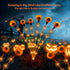 Scary Eyeballs Solar Halloween Lights Outdoor,2PACKS 12LED Halloween Decorations with 3D Floating Scary Eyeballs Magic Lights,Solar Spooky Lights ...