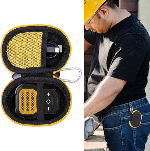 khanka Hard Case Replacement for noxgear 39g/DEWALT Jobsite (DCR008) USB-C Rechargeable Bluetooth Speaker(Case Only)...