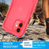 Cozycase Compatible with iPhone 12 Waterproof Case/iPhone 12 Pro Waterproof Case - Full Body Rugged Dustproof Shockproof Case with Built-in Screen...