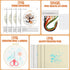Yuxung 5 Sets Embroidery Kit for Beginners Adult Fall Thanksgiving Embroidery with Pumpkin Maple Leaf Pattern DIY Starter Needlepoint Kit with Emb...