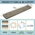 8Pcs Bulletin Board Strips,Black Brown Gray Felt Pin Board Bar Strips with 50 Pushpins, Self-Adhesive Felt Cork Board Strips for Wall to Display Y...