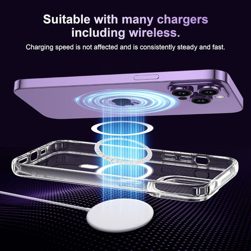 for iPhone 14 Pro Max (5 in 1) MagSafe Shockproof Anti-Drop Cover Case with Anti-Spy Glass Screen Protector, Camera Lens Protector, and Clean Kits...