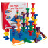 edxeducation Geo Pegs and Peg Board Set - 36 Pegs in 3 Shapes and 6 Colors + 3 Laces - Ages 18m+ - Homeschool Supplies for Preschool Activities...