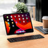 iClever Portable Keyboard, Foldable Bluetooth Keyboard with Stand Holder, USB-C Charge, PU Leather, Tactile Typing Feedback, Pocket-Size Folding K...