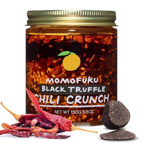 Momofuku Black Truffle Chili Crunch by David Chang, (5.5 Ounces), Chili Oil with Crunchy Garlic and Shallots, Spicy Chili Crisp with Real Truffle ...