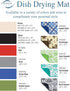 Microfiber Dish Drying Mat, 16 by 18-Inch, Gray...