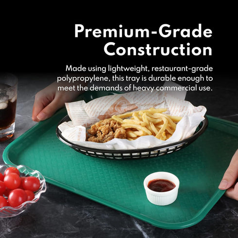 New Star Foodservice Fast Food Tray, Set of 12 (Brown, 12 by 16-Inch)...