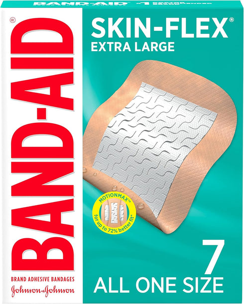 Band-Aid Brand Skin-Flex Adhesive Bandages for First Aid and Wound Care of Minor Cuts and Scrapes & Burns, Flexible Sterile Bandages for Fingers &...