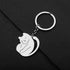 Cute Stainless Steel Cat Keychain Gifts for Women Girls Cat Keyrings Purse Car Keys Charms...