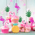 Maitys 25 Pcs Tropical Cupcake Decoration Hawaiian Luau Aloha Cake Toppers Glitter Leaf Pineapple Flower Palm Tree Flamingo Cupcake Picks for Hawa...