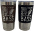 I am Playing Bass Guitar in My Mind Leather Wrapped Vacuum Insulated Tumbler 20 Oz Stainless-Steel Vacuum Mug (Black)...