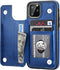 for iPhone 11 Pro Wallet Case with Card Holder,OT ONETOP PU Leather Kickstand Card Slots Case,Double Magnetic Clasp and Durable Shockproof Cover f...