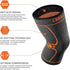CAMBIVO 2 Pack Knee Brace, Knee Compression Sleeve for Men and Women, Knee Support for Running, Workout, Gym, Hiking, Sports (Orange,Large)...