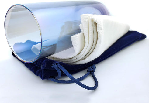 Chuppah Glass for Breaking at Jewish Wedding (Blue)...