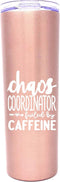 Brooke & Jess Designs Chaos Coordinator 20 oz Tumbler - Best Insulated Travel Cup for Boss Women - Great Gifts for Mom, Coworker, Bosses, Christma...