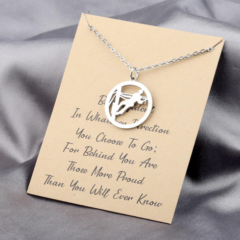 LQRI Lineman Necklace Electrician Gift Be Confident in Whatever Direction You Choose to Go Electrical Engineer Jewelry...