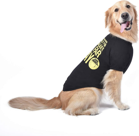 Star Wars for Pets "Mentally I'm In A Galaxy Far, Far, Away" Dog Tee | Black Star Wars Dog T-Shirt | Soft Dog Shirt, X-Large | Adorable Dog Clothi...