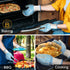 BBQ Gloves, Oven Gloves 1472? Extreme Heat Resistant, Grilling Gloves Silicone Non-Slip Oven Mitts, Kitchen Gloves for BBQ, Grilling, Cooking, Bak...