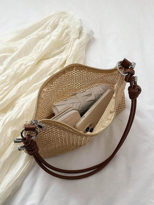 Verdusa Women's Straw Hobo Shoulder Bags Woven Tote Handbag Summer Crochet Purse...