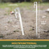 Camping Tent Stakes - Heavy Duty Tent Pegs Outdoor, Metal Tarp Spikes and Inflatable Tent Pole Pins 6 Pack...