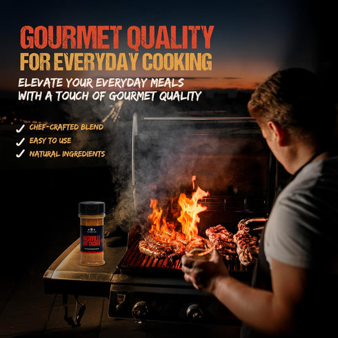 The Spice Lab Nashville Hot Chicken Seasoning - All Purpose Spicy Dry Rub for Chicken Wing Dust Seasoning - Gluten Free & Kosher Southern Flavor –...