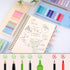 2000Pcs Sticky Tabs with Ruler, 10 Pack Index Tabs, Post It Sticky Notes, Repositionable Book Flags Strip Index Tabs Clear Page Markers for Office...